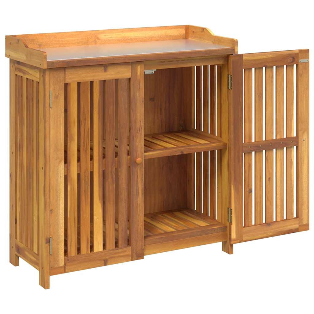 Mobiletto da Giardino con lo scaffale Naturale 93 x 41,5 x 98cm