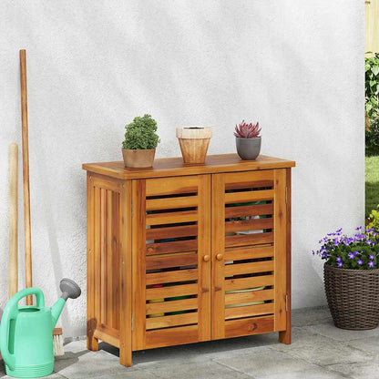 Mobiletto da Giardino con lo scaffale Naturale 75 x 35 x 70cm