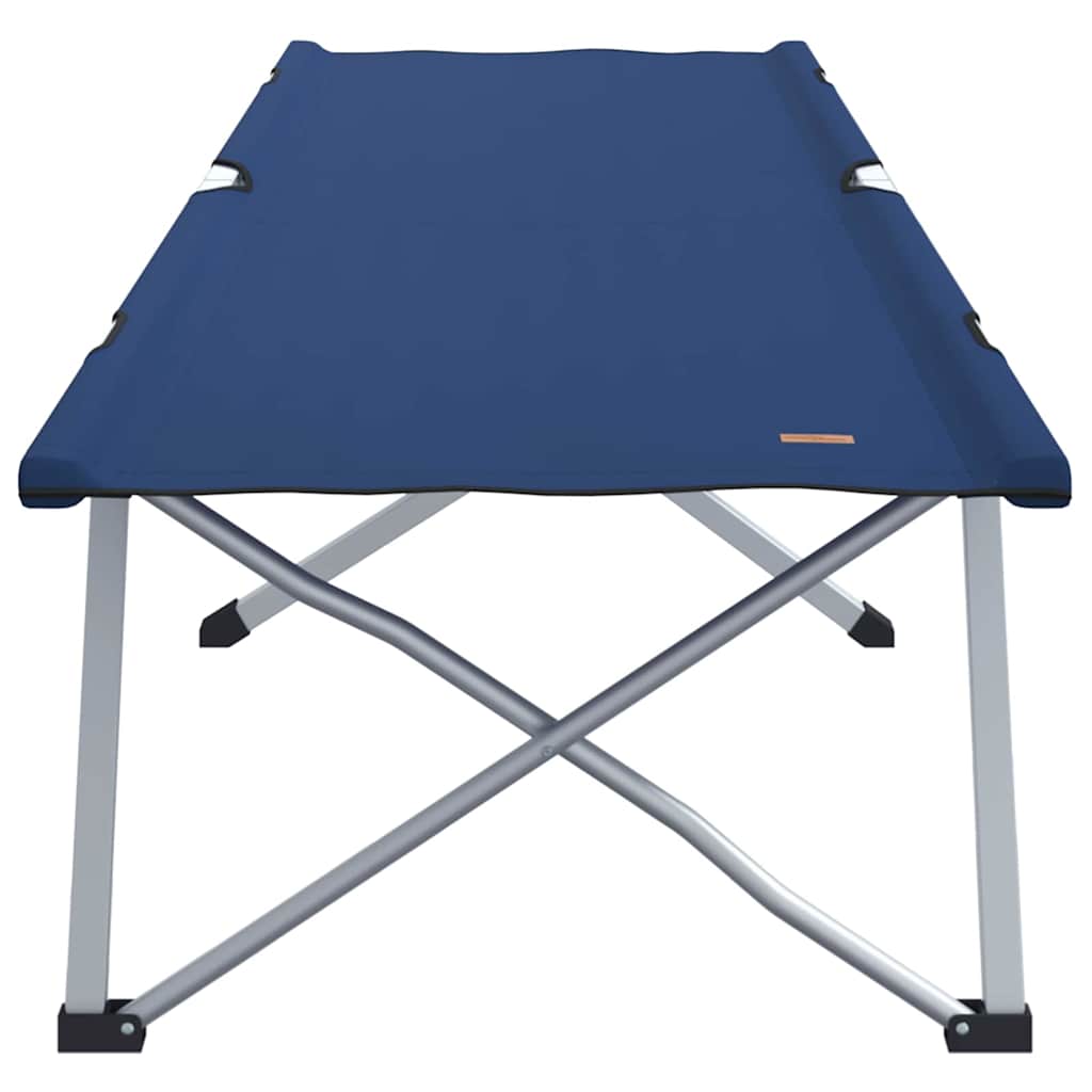 Letto da campeggio pieghevole 2 pcs Blu 194 x 62,5 x 42,5 cm