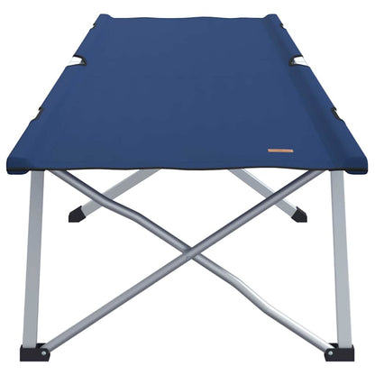 Letto da campeggio pieghevole 2 pcs Blu 194 x 62,5 x 42,5 cm
