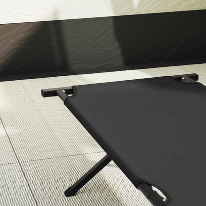 Letto da campeggio pieghevole Nero 193 x 69 x 45 cm