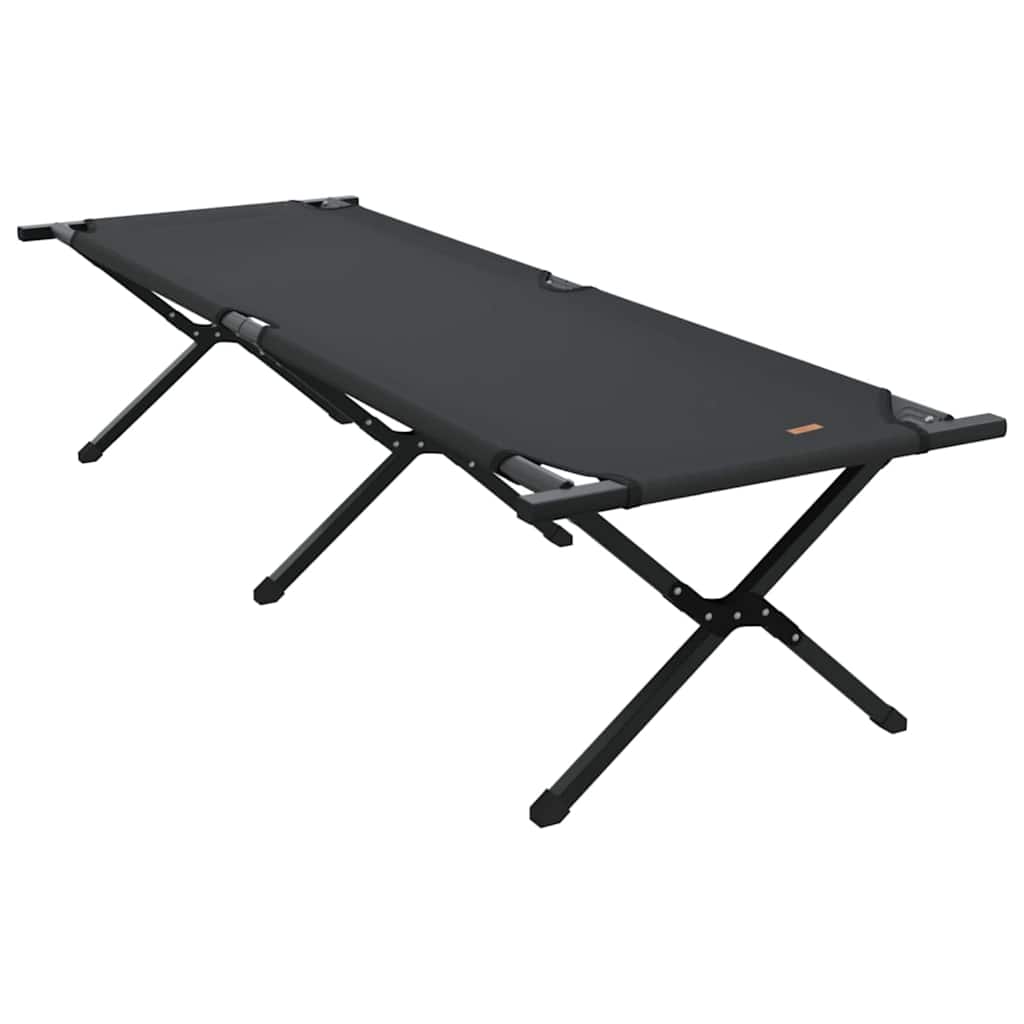 Letto da campeggio pieghevole Nero 193 x 69 x 45 cm