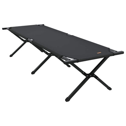 Letto da campeggio pieghevole Nero 193 x 69 x 45 cm