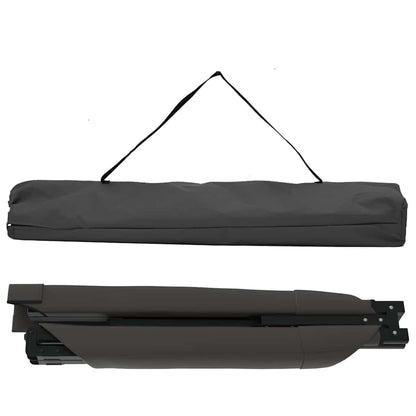 Letto da campeggio pieghevole Nero 193 x 69 x 45 cm