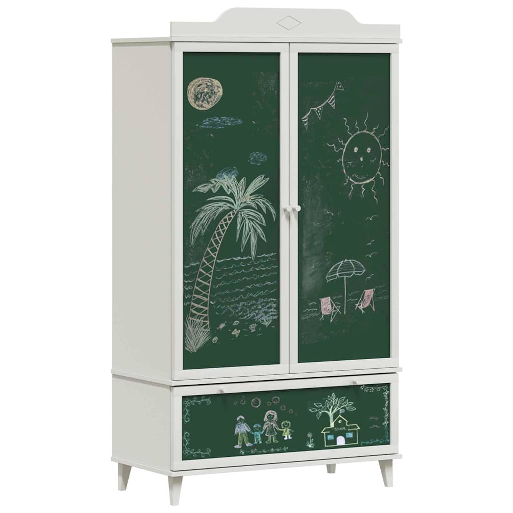 Armadio con Lavagna con cassetto ROROS Bianco 90 x 45 x 165 cm