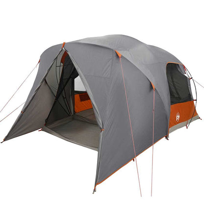 Tenda a cupola per 6 persone con tetto Grigio e arancione