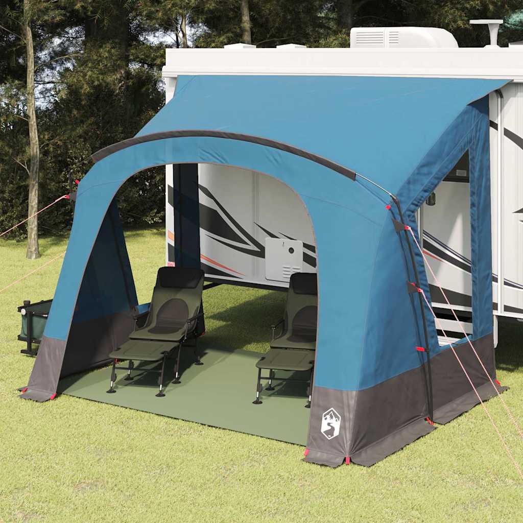 Tenda da Carovana per 3 Persone Blu 252 x 245 x 245 cm