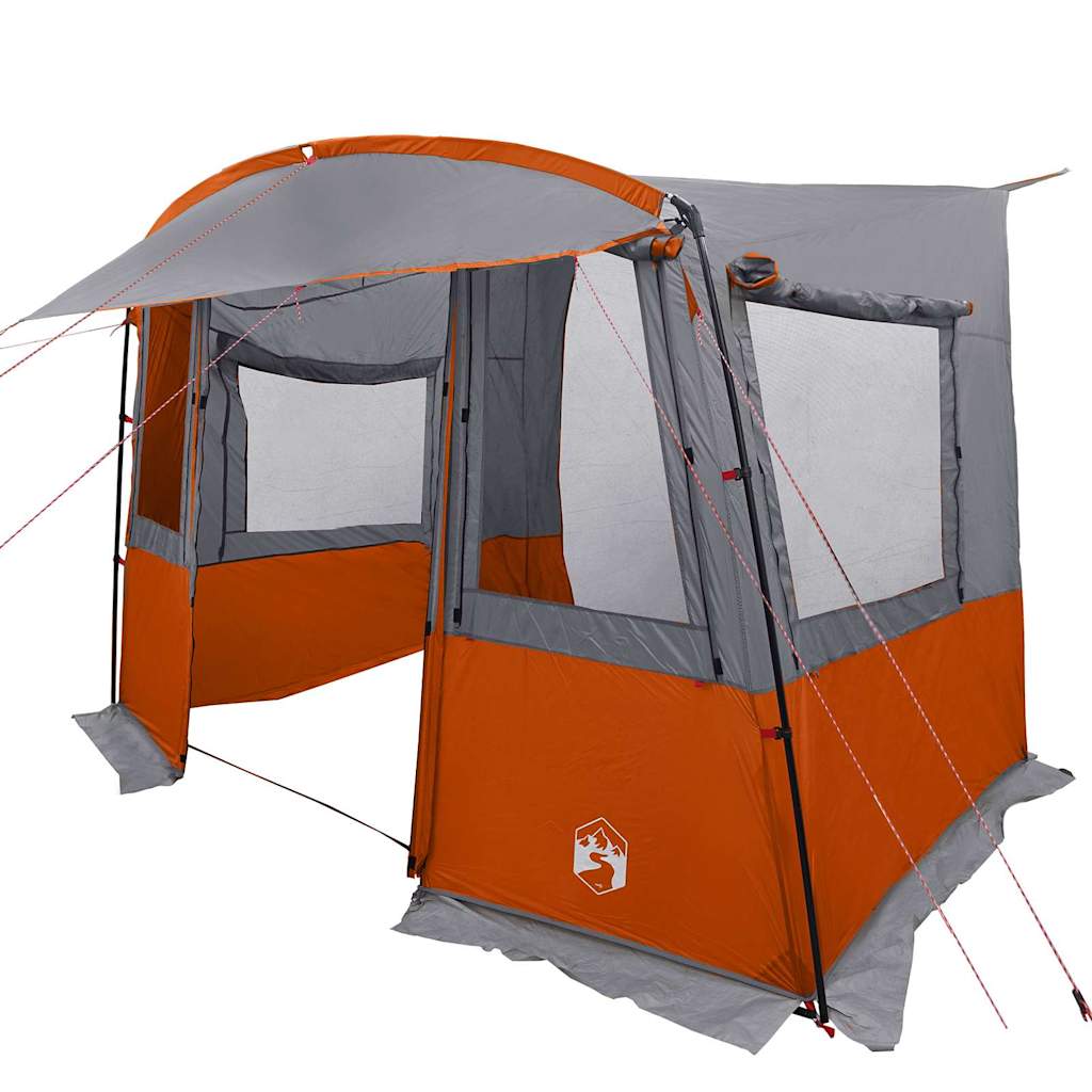Tenda da Bagagliaio per Caravana con tetto Grigio e arancione