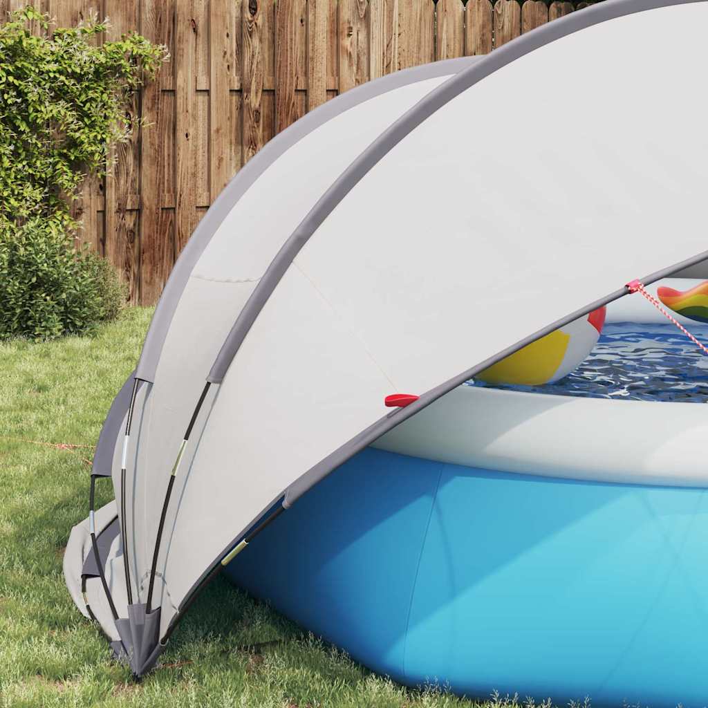 Dome Piscina Grigio e arancione 336 x 322 x 160 cm