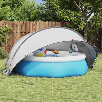 Dome Piscina Grigio e arancione 336 x 322 x 160 cm