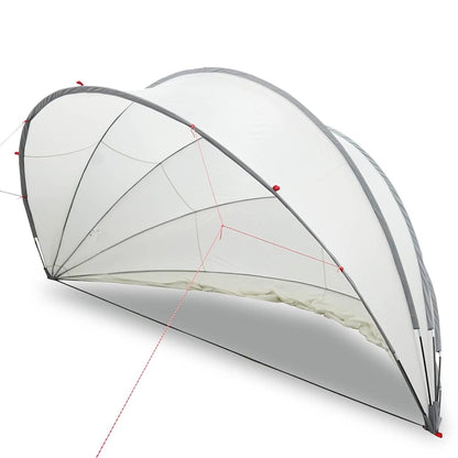 Dome Piscina Grigio e arancione 430 x 430 x 210 cm