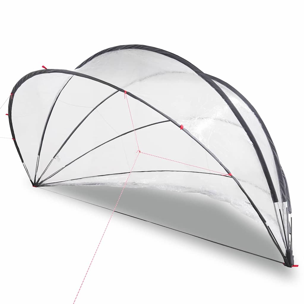 Dome Piscina Trasparente 430 x 430 x 210 cm PVC