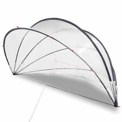 Dome Piscina Trasparente 430 x 430 x 210 cm PVC