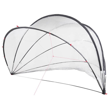 Dome Piscina Trasparente 500 x 500 x 236 cm PVC