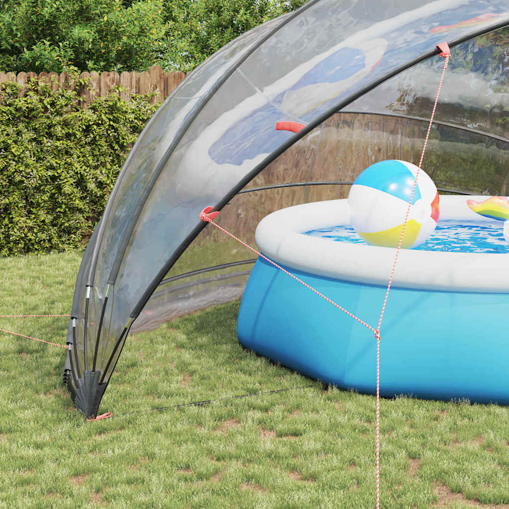 Dome Piscina Trasparente 592 x 590 x 275 cm PVC
