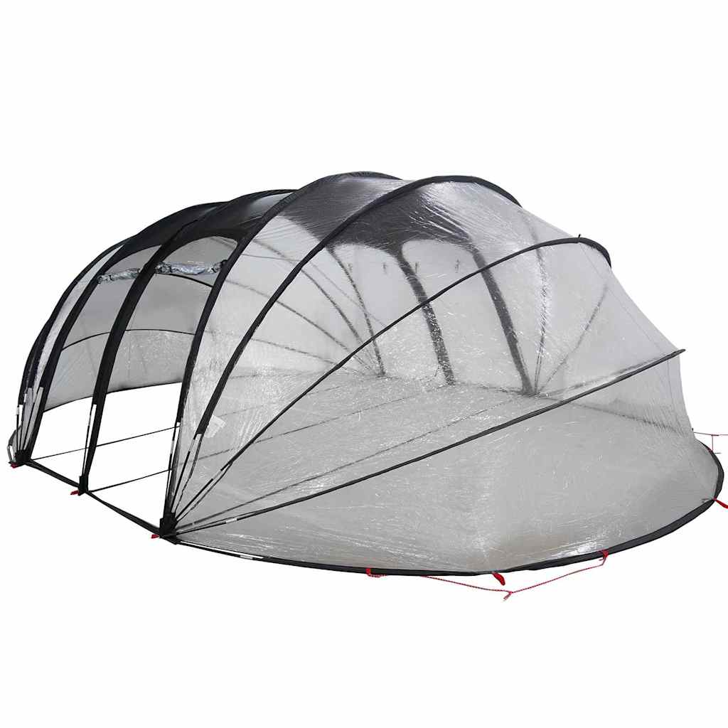 Tenda da piscina a cupola Trasparente 640 x 432 x 205 cm PVC