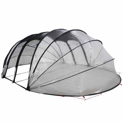 Tenda da piscina a cupola Trasparente 640 x 432 x 205 cm PVC