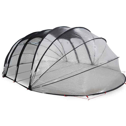 Tenda da piscina a cupola Trasparente 640 x 432 x 205 cm PVC