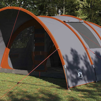Tenda Tunnel per 8 Persone con tetto Grigio e arancione