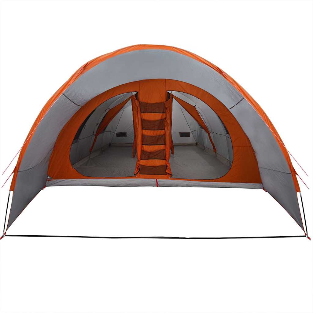 Tenda Tunnel per 8 Persone con tetto Grigio e arancione