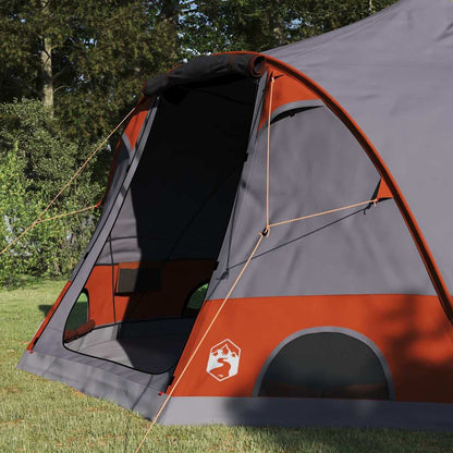 Tenda a Cupola per 4 Persone con tetto Grigio e arancione