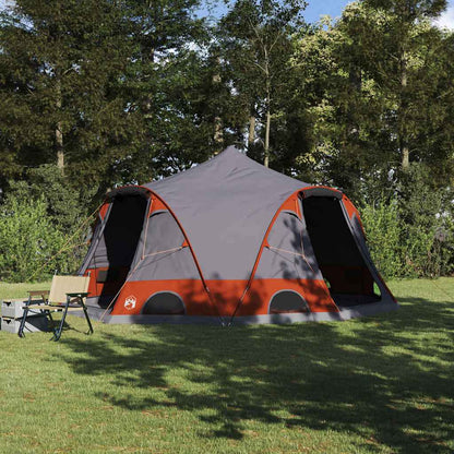 Tenda a Cupola per 4 Persone con tetto Grigio e arancione