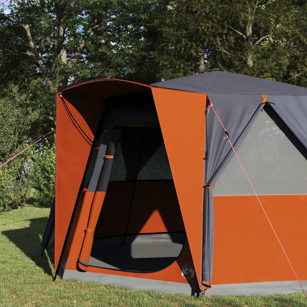 Tenda da cabina per 6 persone con tetto Grigio e arancione