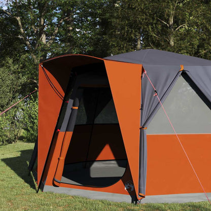 Tenda da cabina per 6 persone con tetto Grigio e arancione