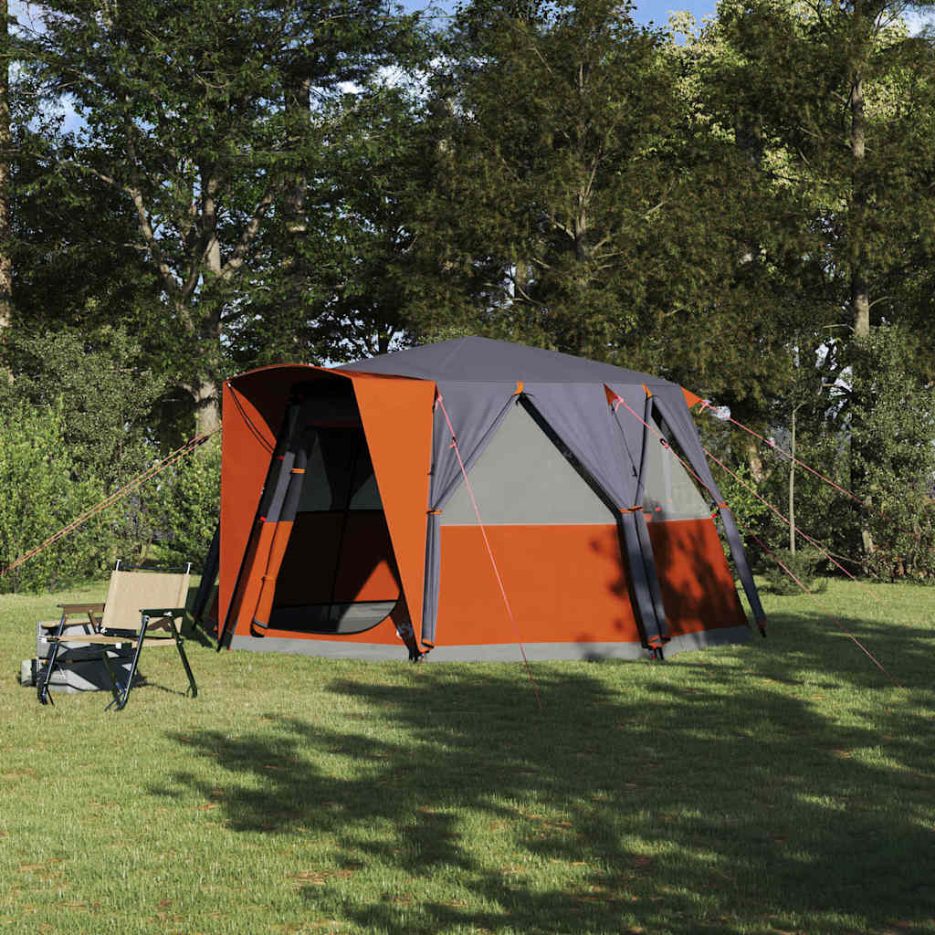 Tenda da cabina per 6 persone con tetto Grigio e arancione