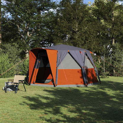Tenda da cabina per 6 persone con tetto Grigio e arancione