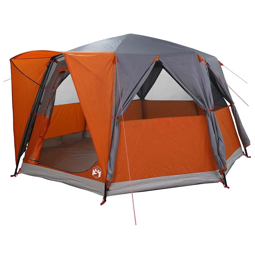 Tenda da cabina per 6 persone con tetto Grigio e arancione