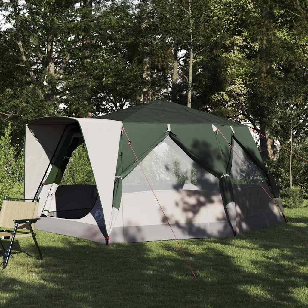 Tenda Cabina 7-Persone con tetto Verde 400 x 350 x 212 cm
