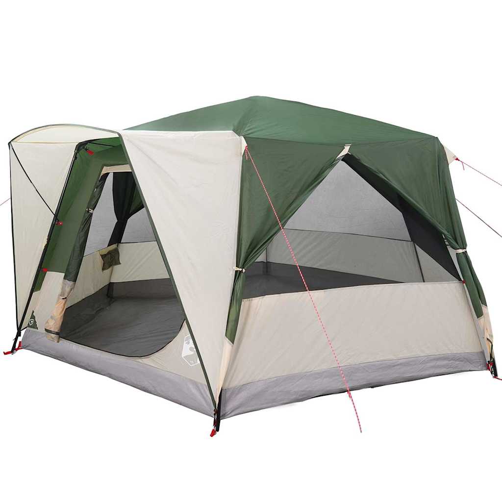 Tenda Cabina 7-Persone con tetto Verde 400 x 350 x 212 cm