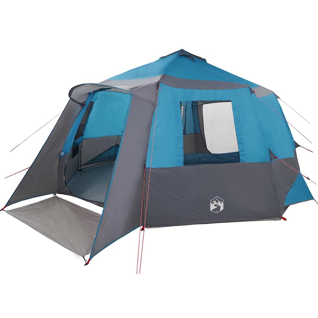 Tenda da campeggio per 12 persone con tetto Blu e Grigio