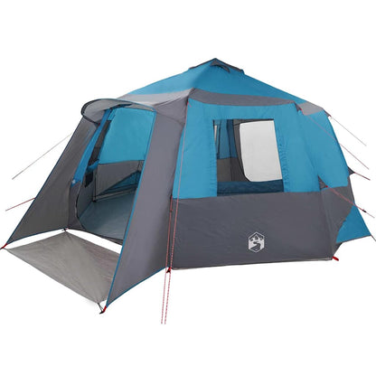 Tenda da campeggio per 12 persone con tetto Blu e Grigio