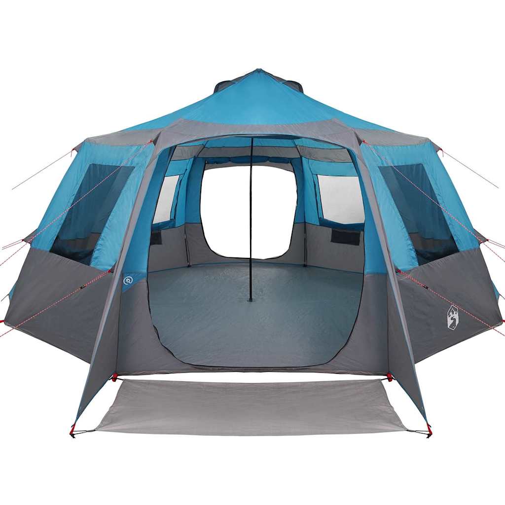 Tenda da campeggio per 12 persone con tetto Blu e Grigio