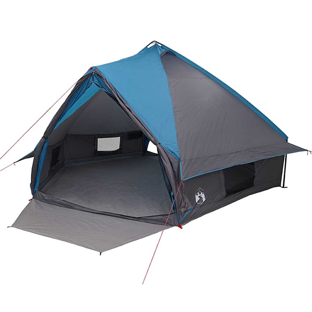 Tenda a teepee per 10 persone Blu e Grigio 490 x 410 x 210 cm