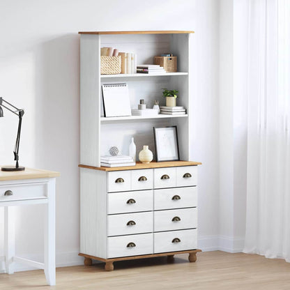 Gabbia con cassetto ASKIM Bianco 91 x 40 x 184 cm Pino massello