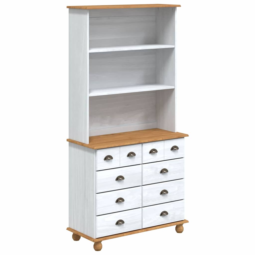 Gabbia con cassetto ASKIM Bianco 91 x 40 x 184 cm Pino massello