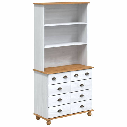 Gabbia con cassetto ASKIM Bianco 91 x 40 x 184 cm Pino massello
