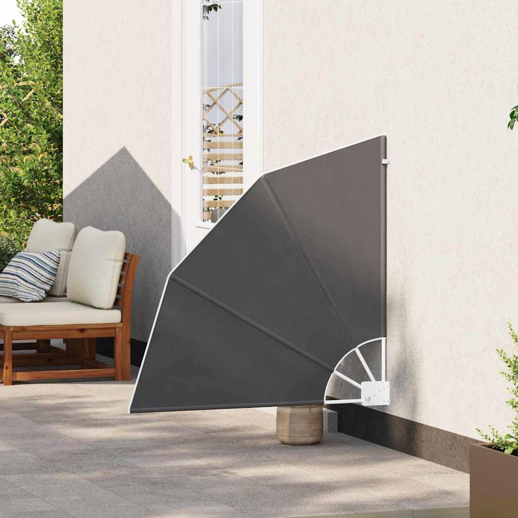 Schermo di Privacy per Balcone Nero 115 x 115 cm Poliestere