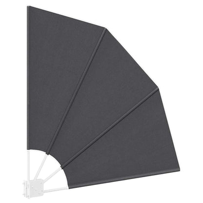 Schermo di Privacy per Balcone Nero 115 x 115 cm Poliestere