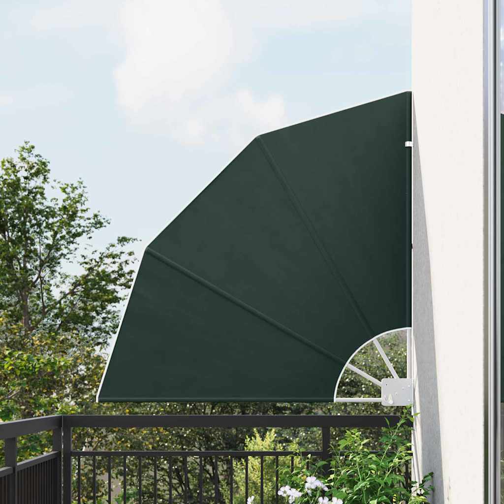 Schermo di Privacy per Balcone Verde Scuro 115 x 115 cm