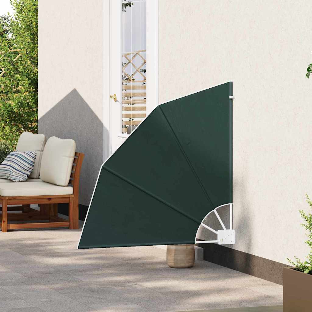 Schermo di Privacy per Balcone Verde Scuro 115 x 115 cm