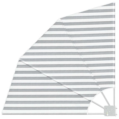 Schermo di Privacy per Balcone Antracite e Bianco 115 x 115 cm