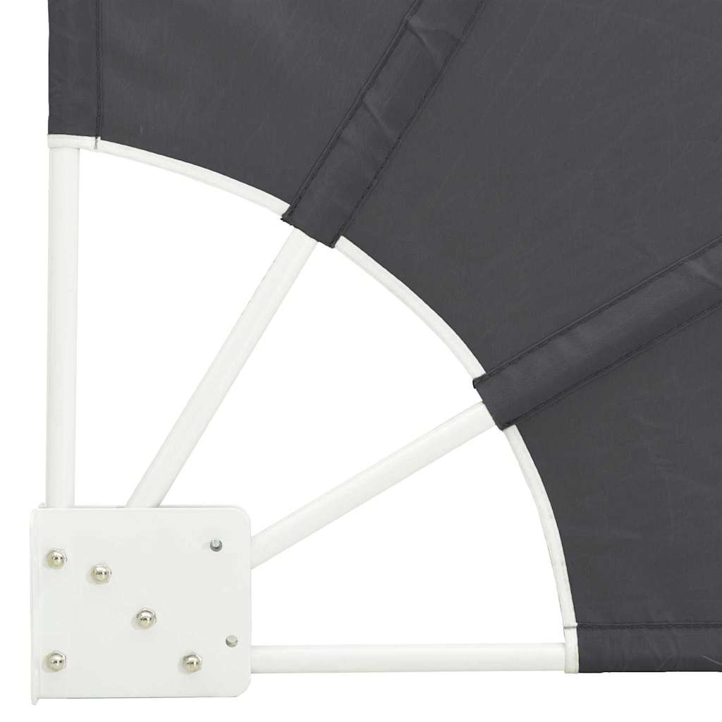 Schermo di Privacy per Balcone Nero 160 x 160 cm Poliestere