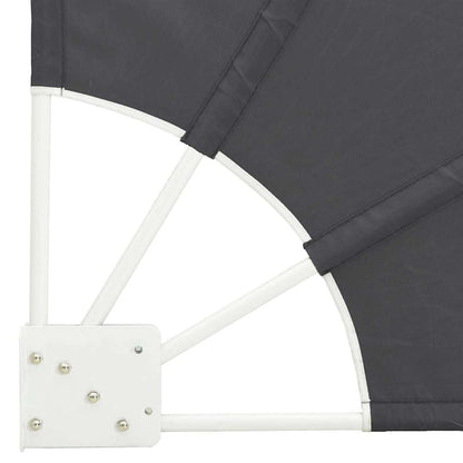 Schermo di Privacy per Balcone Nero 160 x 160 cm Poliestere