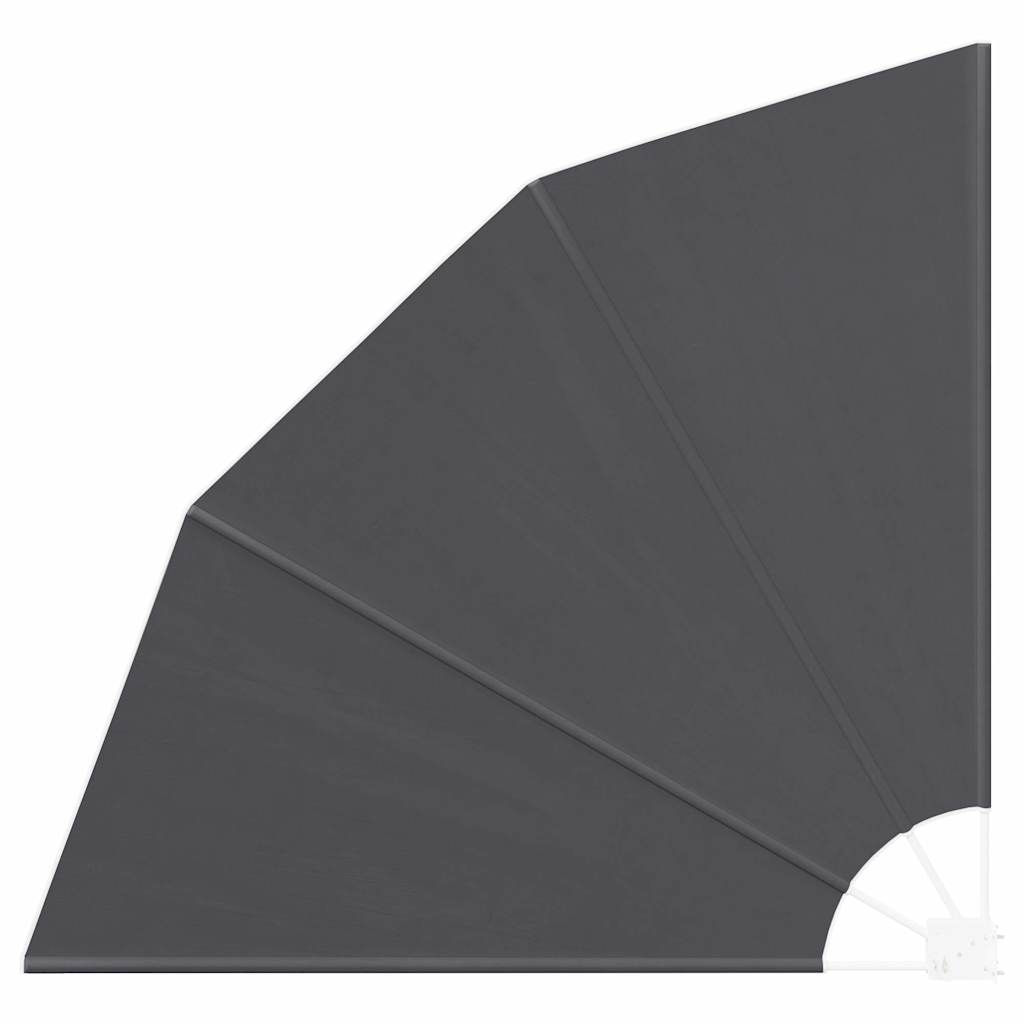 Schermo di Privacy per Balcone Nero 160 x 160 cm Poliestere
