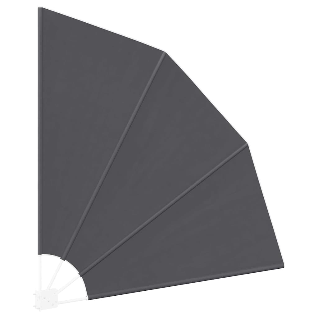 Schermo di Privacy per Balcone Nero 160 x 160 cm Poliestere