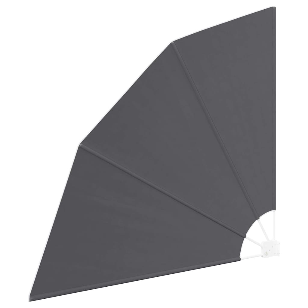 Schermo di Privacy per Balcone Nero 160 x 160 cm Poliestere